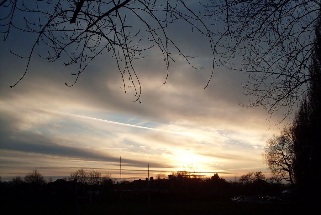  Congleton park. Sunset.