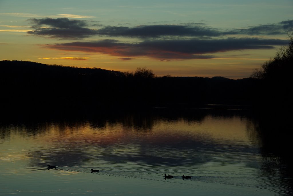 Sunset at Codnor Park Reservoir